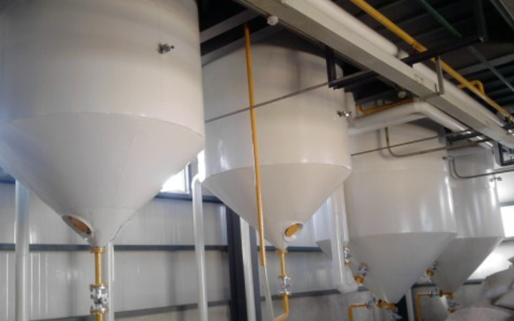 30T semi-continuous refining equipment on the first floor (lower part)