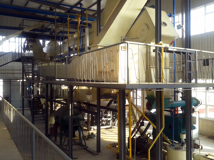 Drag chain extractor of leaching equipment
