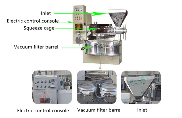 Oil press structure