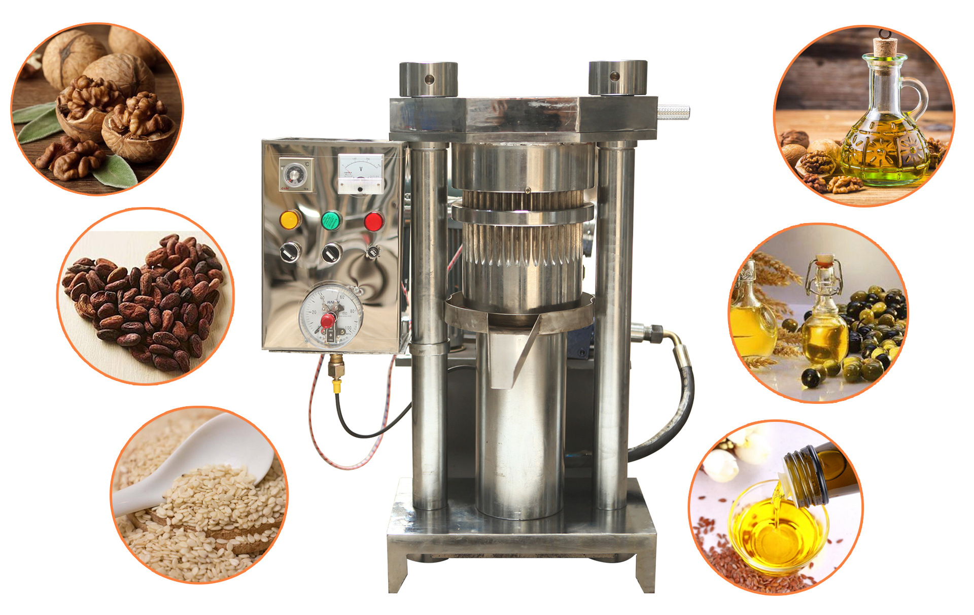 Hydraulic oil press
