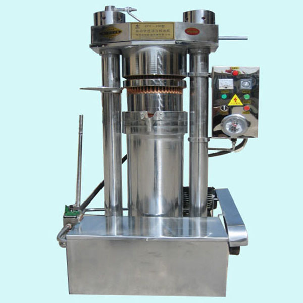 Vertical hydraulic oil press