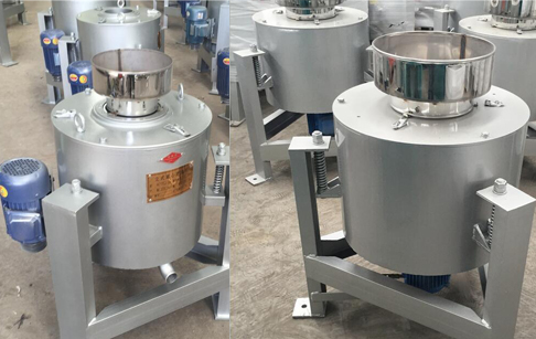 Centrifuge for oil pressing equipment
