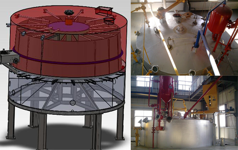 Flat-rotation extractor structure